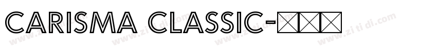 Carisma Classic字体转换